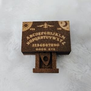 Miniature Ouija Spirit Board w/ Drawer & Planchette Dollhouse Mini Haunted I